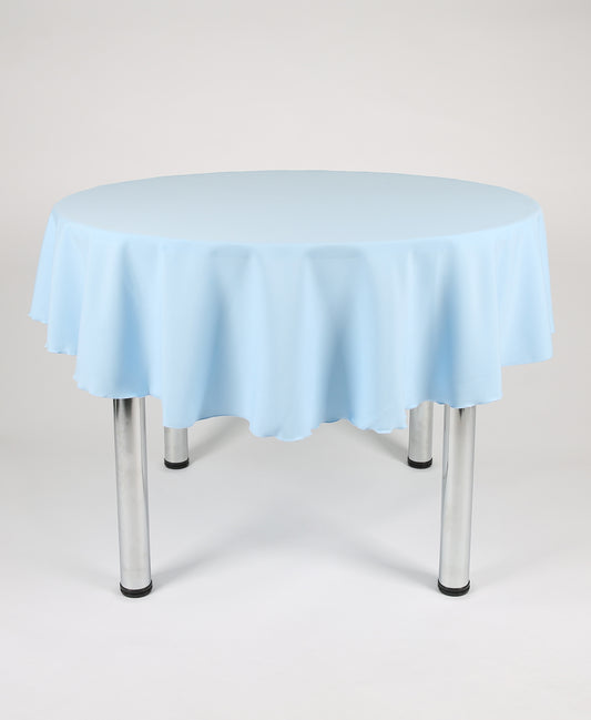 Baby Blue Round Tablecloth